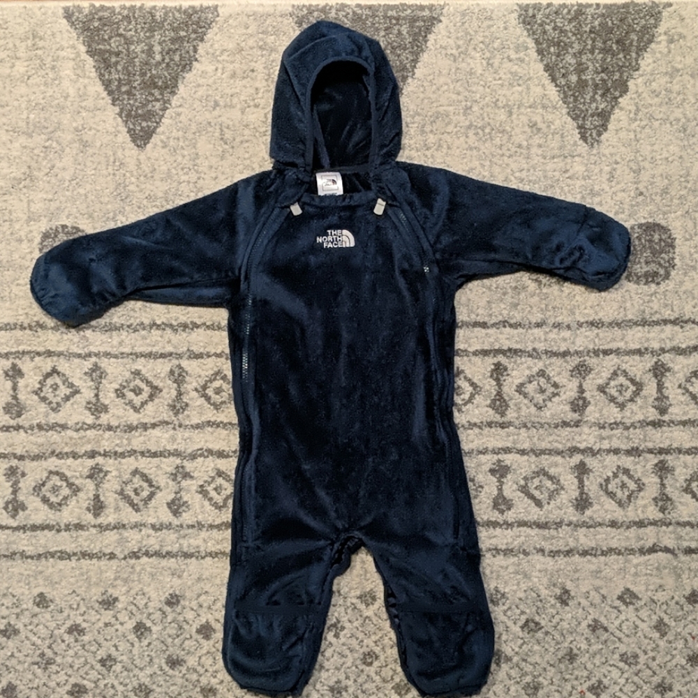 The North Face navy sherpa snow suit